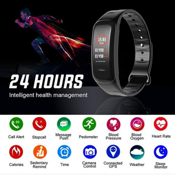 E. IP67 Waterproof C1 Bluetooth Smart Band Sport H - Picture 2 of 2